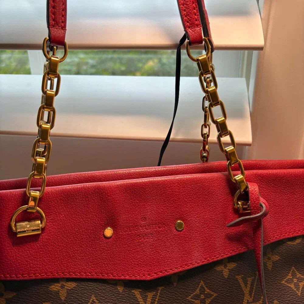 Louis Vuitton Monogram Pallas MM Shopper Cerise Excellent Condition - Picture 13 of 16